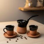 KÜLLİNYA SİYAH CEZVE FİNCAN TAKIMI