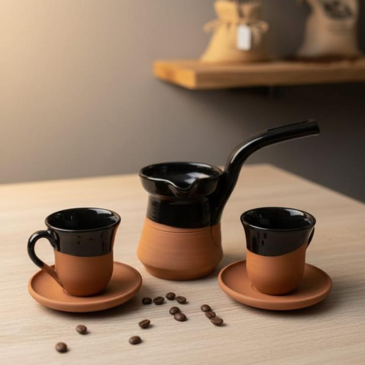 KÜLLİNYA SİYAH CEZVE FİNCAN TAKIMI