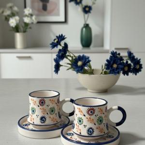 LİYANA LACİVERT 2'li Fincan Takımı