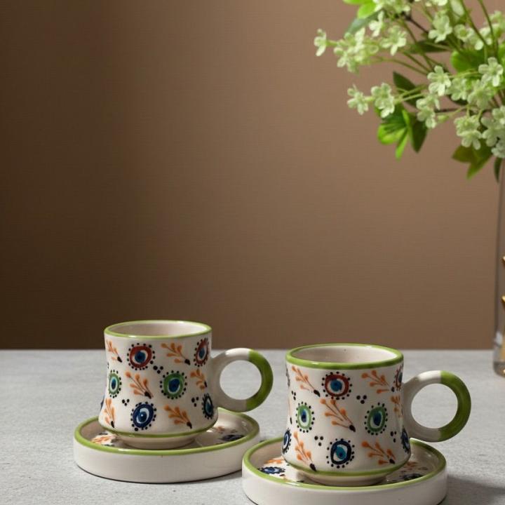 LİYANA YEŞİL 2'li Fincan Takımı