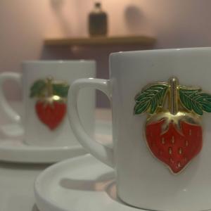 LUNA ÇİLEK 2'li Fincan Takımı